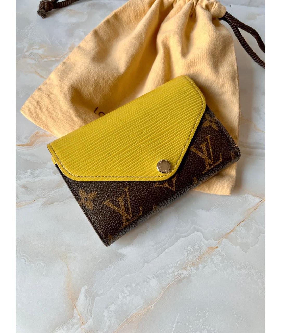 LOUIS VUITTON PRE-OWNED Желтый кошелек, фото 9