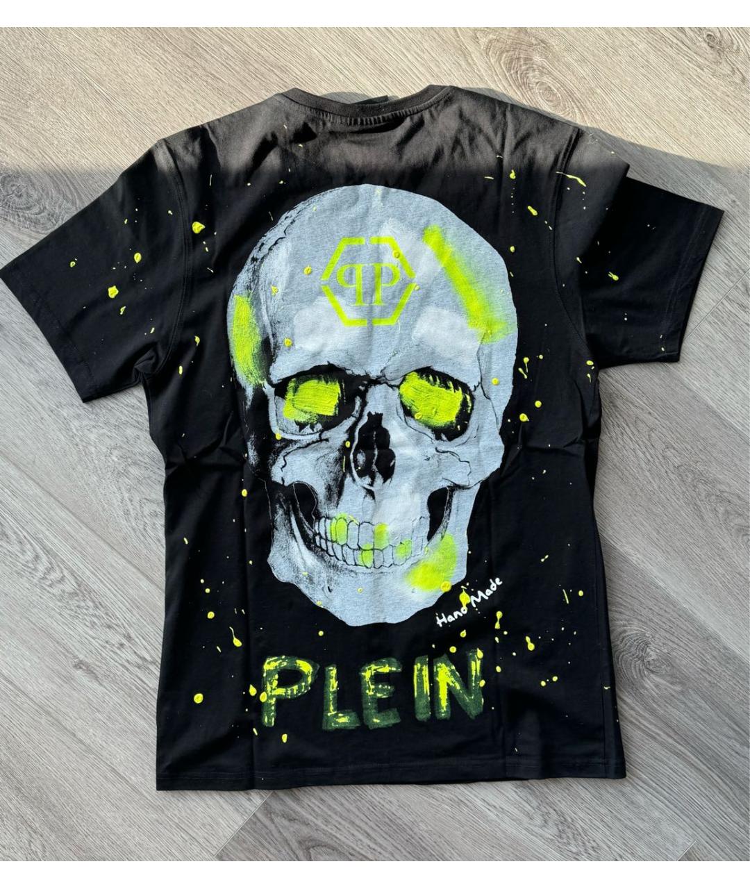 PHILIPP PLEIN Черная хлопковая футболка, фото 5