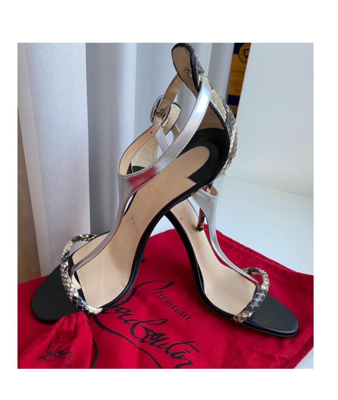 CHRISTIAN LOUBOUTIN Кожаные босоножки, фото 2