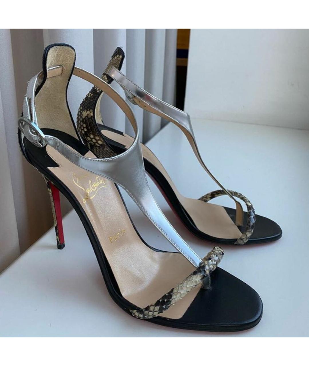 CHRISTIAN LOUBOUTIN Кожаные босоножки, фото 9