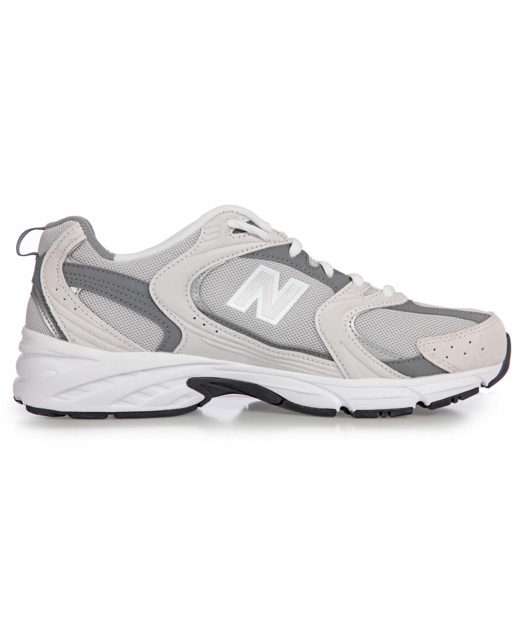 NEW BALANCE Серые текстильные низкие кроссовки / кеды, фото 1