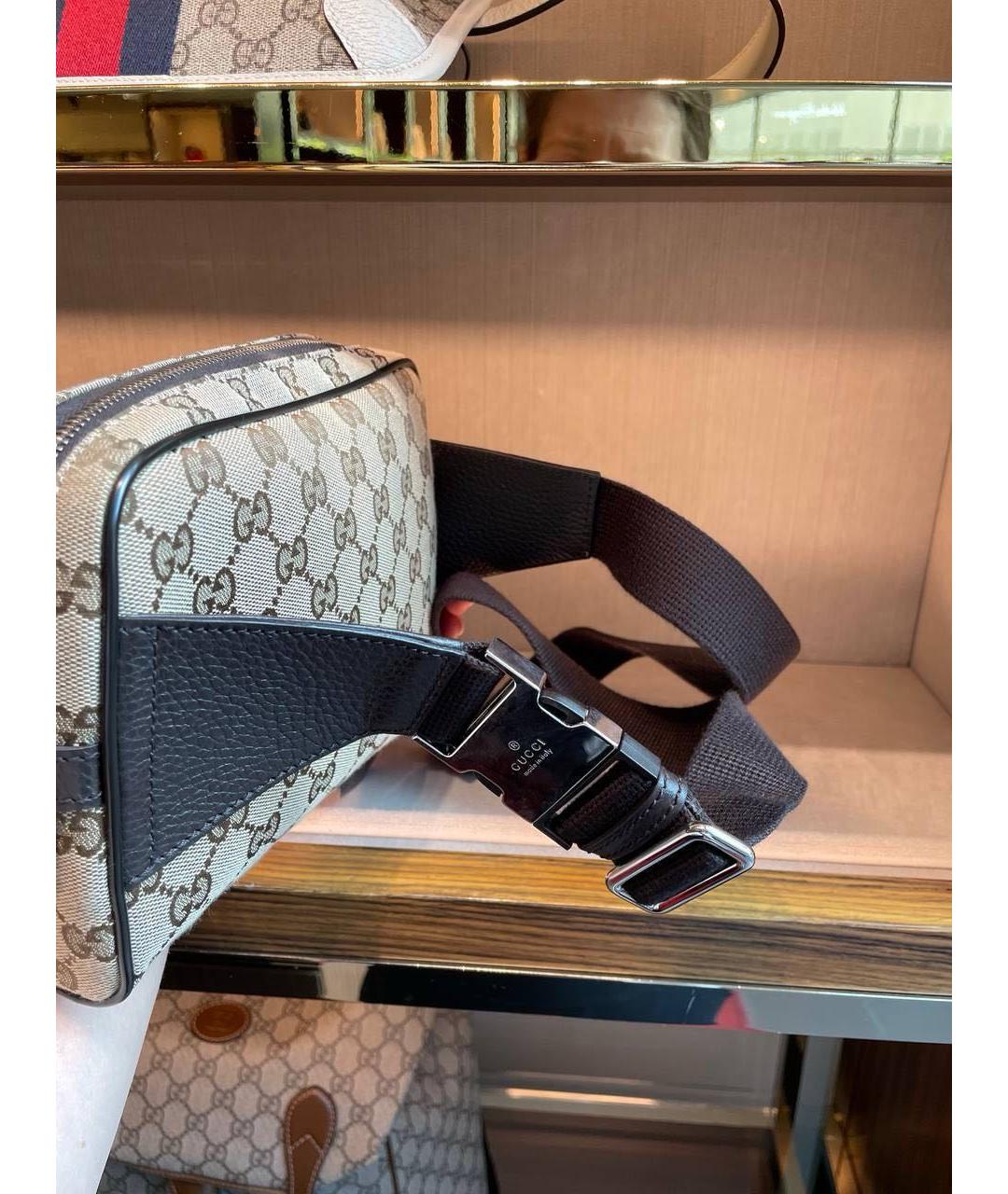 GUCCI Бежевая поясная сумка, фото 6