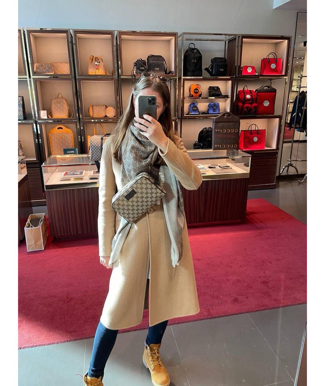 GUCCI Бежевая поясная сумка, фото 8