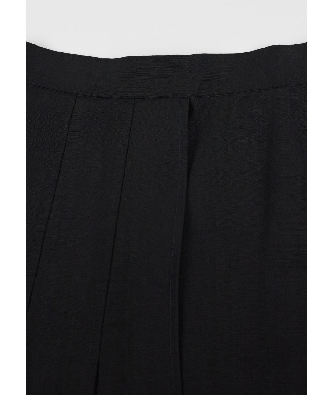 CELINE Черная вискозная юбка макси, фото 4