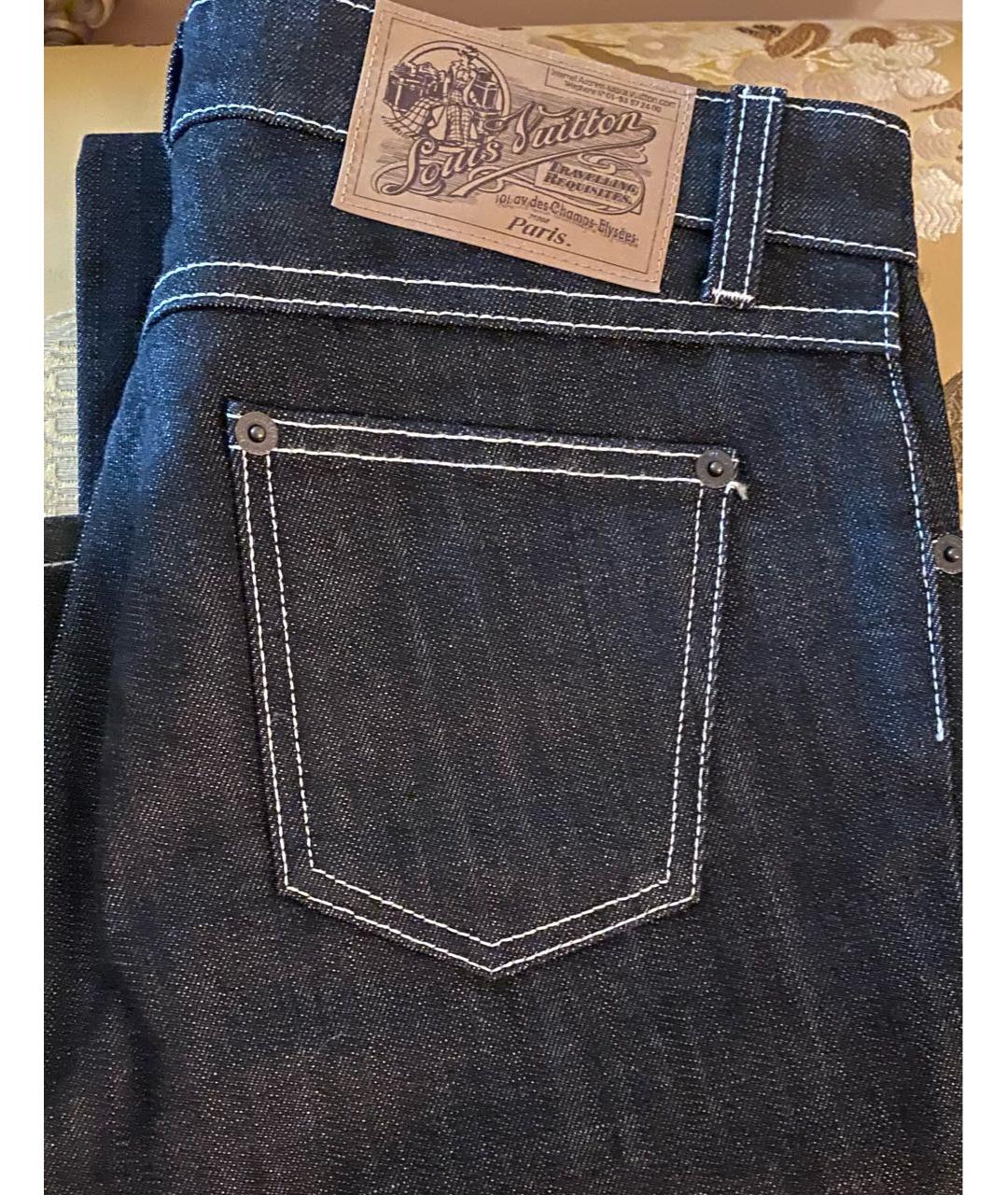 LOUIS VUITTON PRE-OWNED Черные прямые джинсы, фото 4