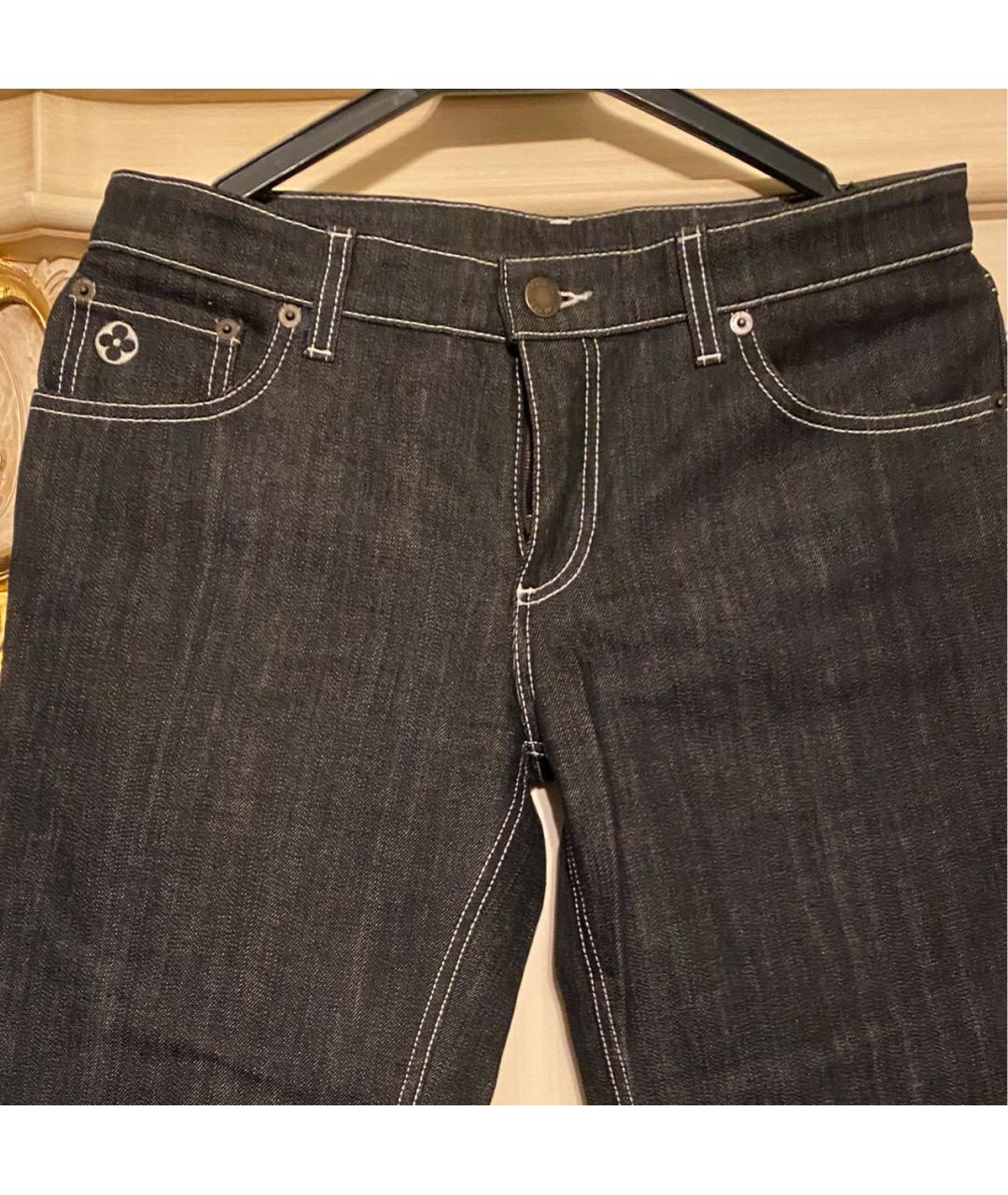 LOUIS VUITTON PRE-OWNED Черные прямые джинсы, фото 3