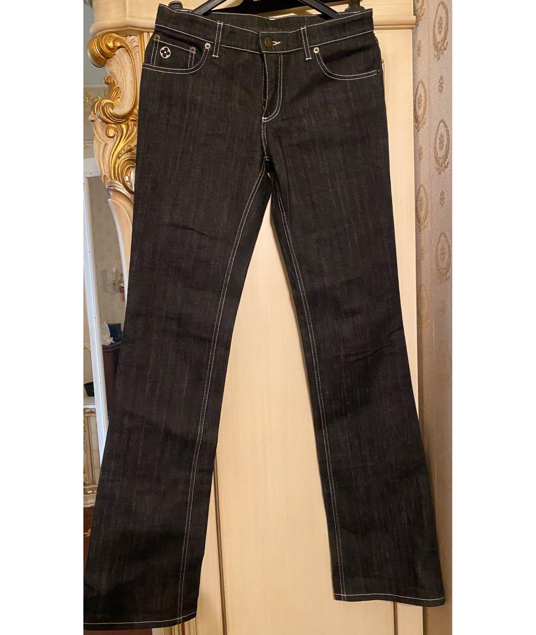 LOUIS VUITTON PRE-OWNED Черные прямые джинсы, фото 6