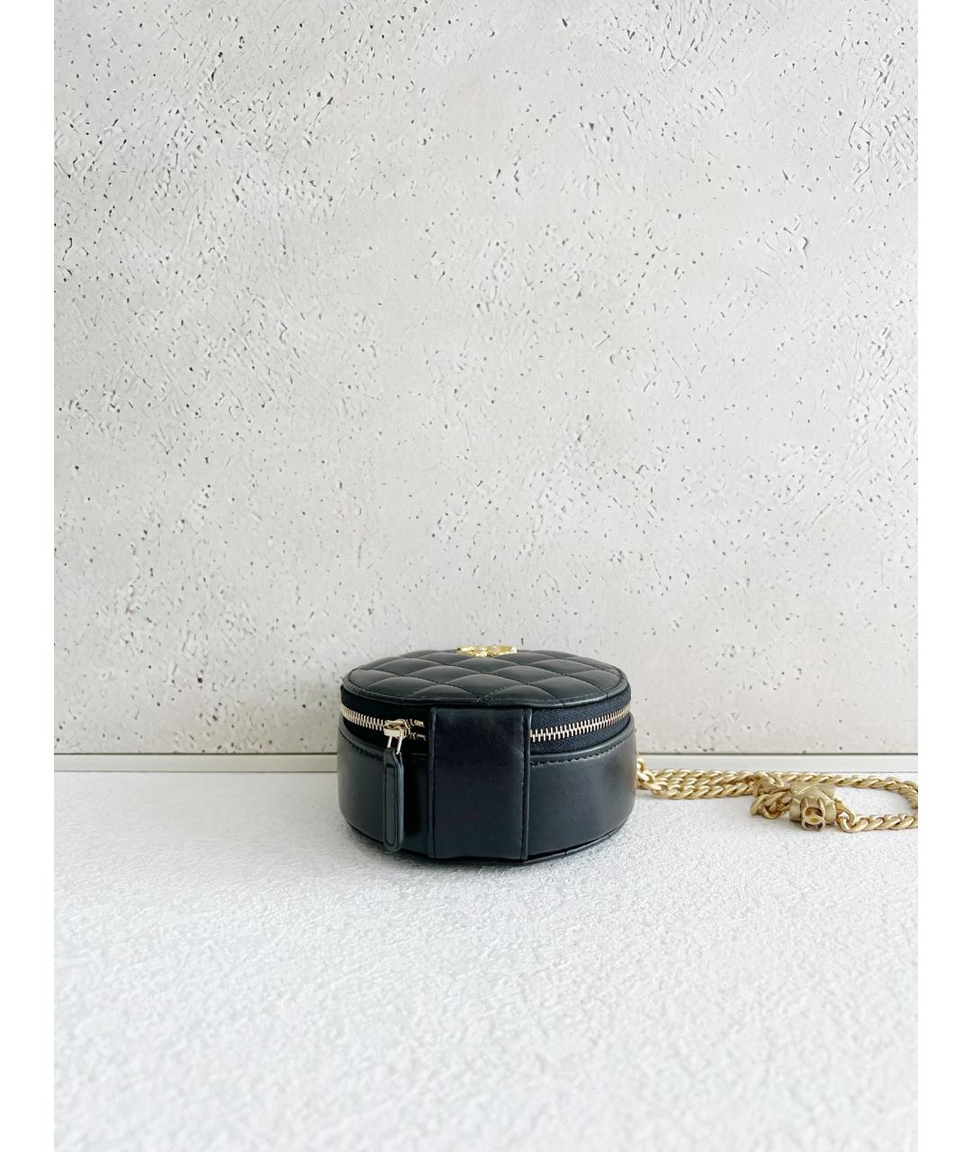 CHANEL Черная кожаная сумка через плечо, фото 5