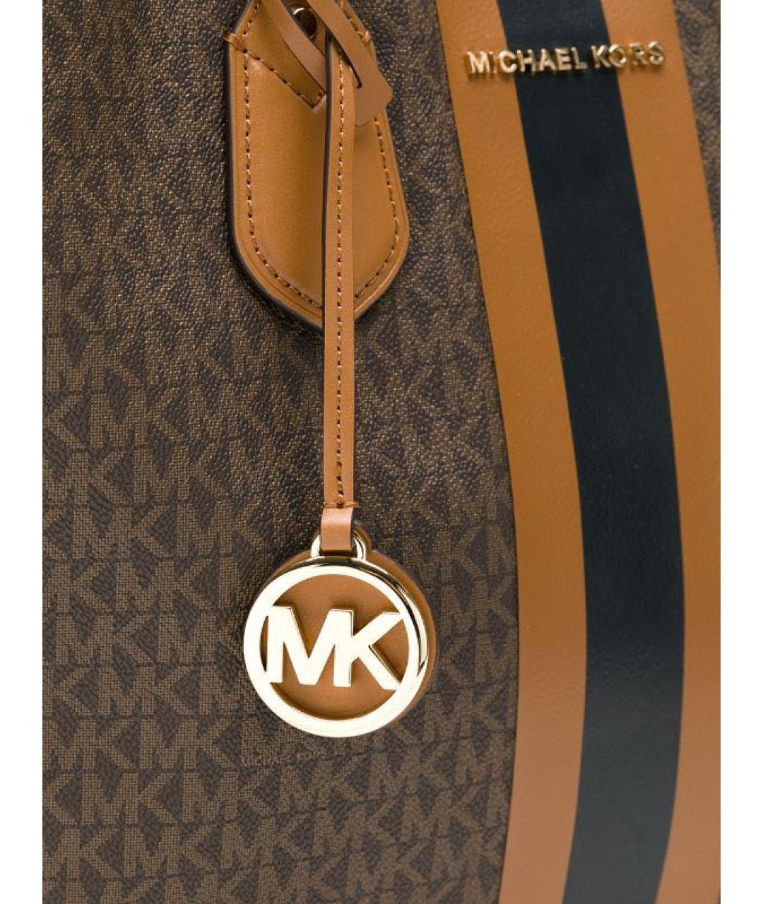 MICHAEL KORS Коричневая сумка тоут, фото 5