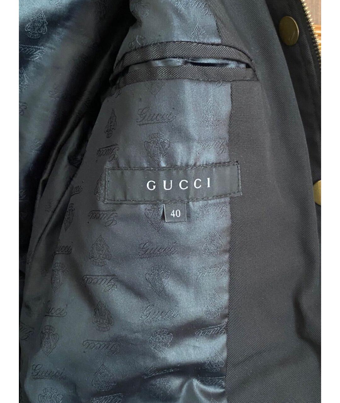 GUCCI Черная полиэстеровая парка, фото 3