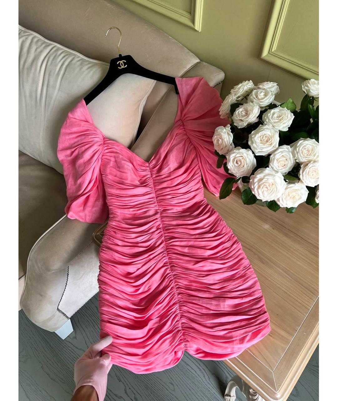 KALMANOVICH Розовое коктейльное платье, фото 3