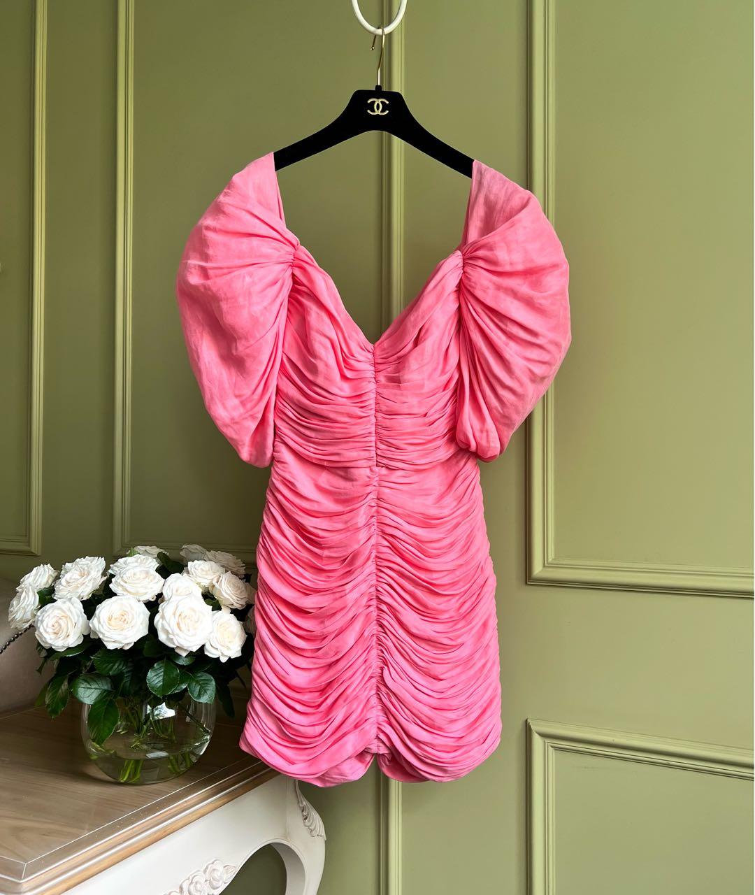 KALMANOVICH Розовое коктейльное платье, фото 9