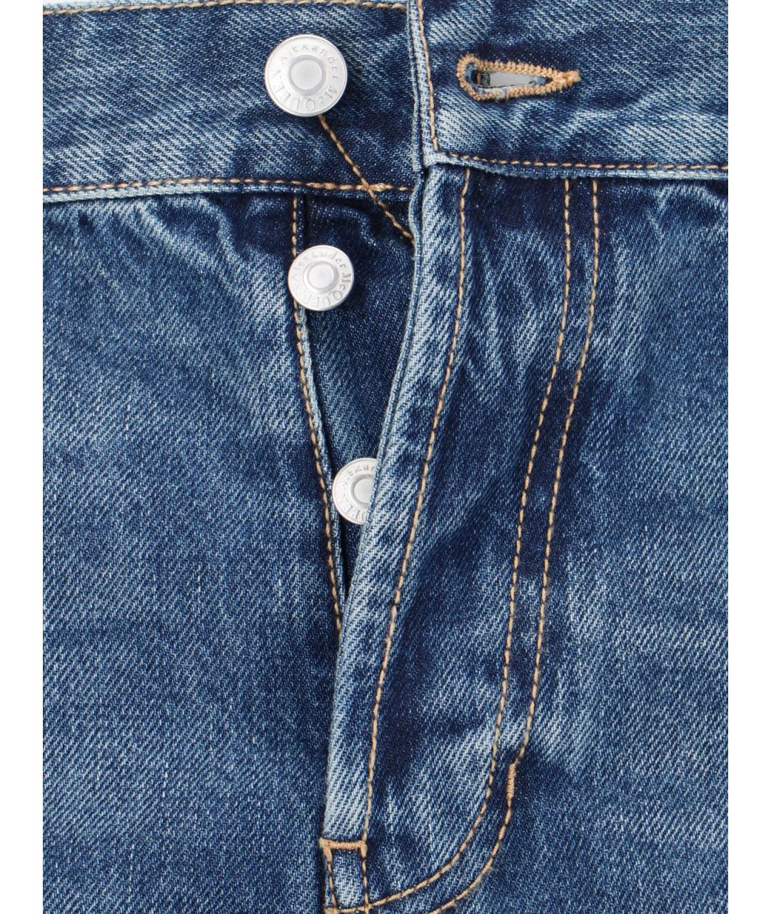 ALEXANDER MCQUEEN Синие прямые джинсы, фото 5