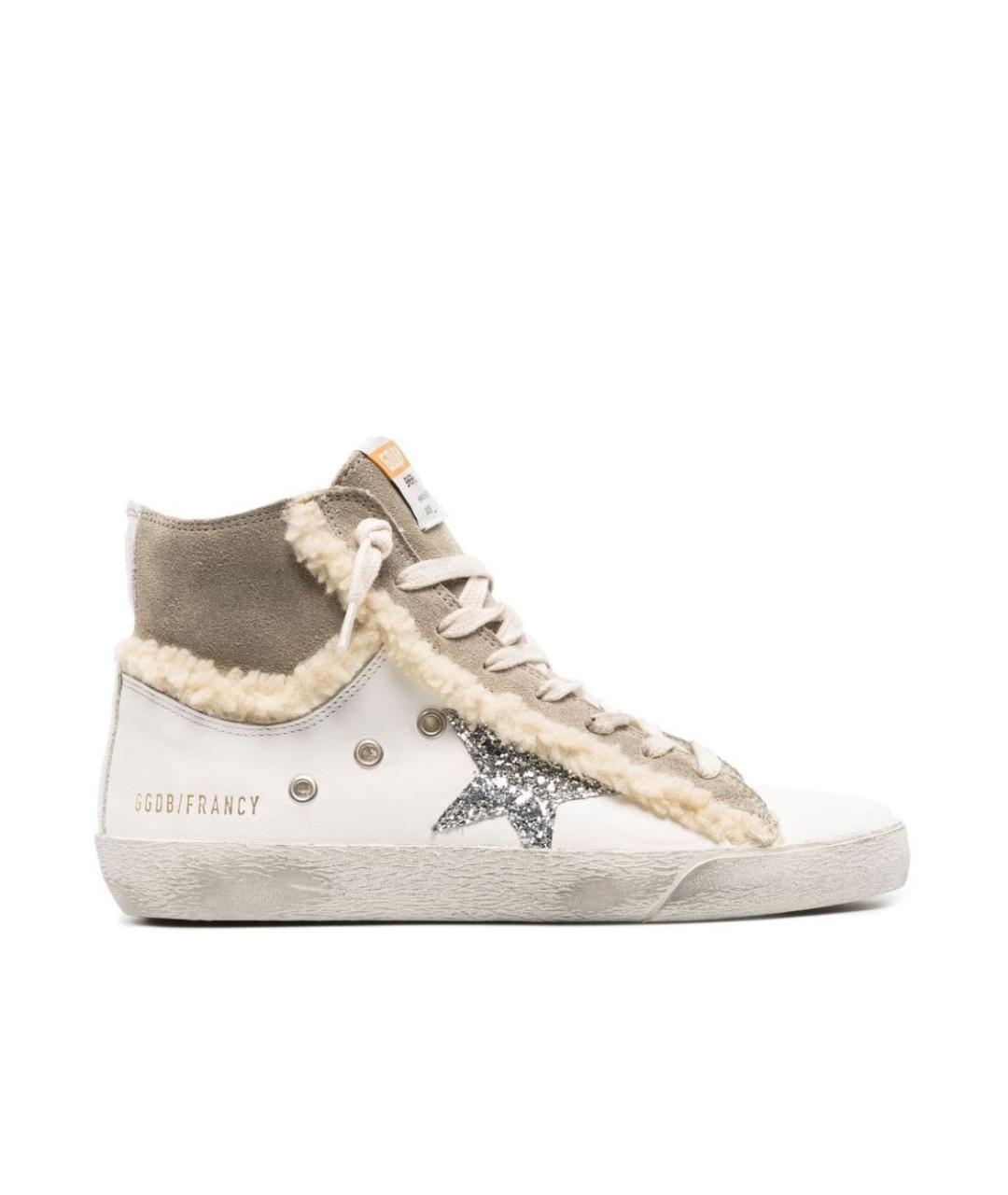 GOLDEN GOOSE DELUXE BRAND Белые кожаные кроссовки, фото 1