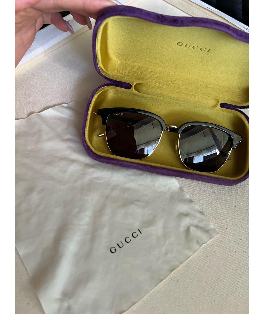 GUCCI Черные солнцезащитные очки, фото 4