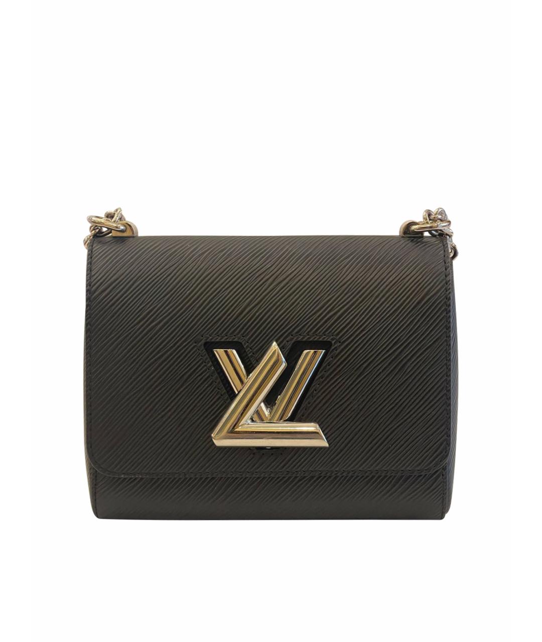 LOUIS VUITTON PRE-OWNED Черная кожаная сумка через плечо, фото 1