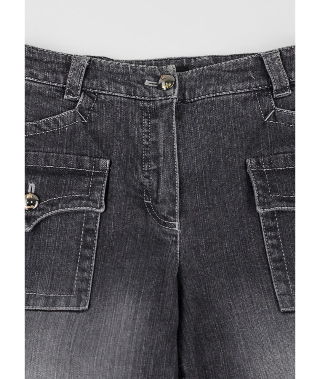 ESCADA Черные хлопко-эластановые прямые джинсы, фото 4