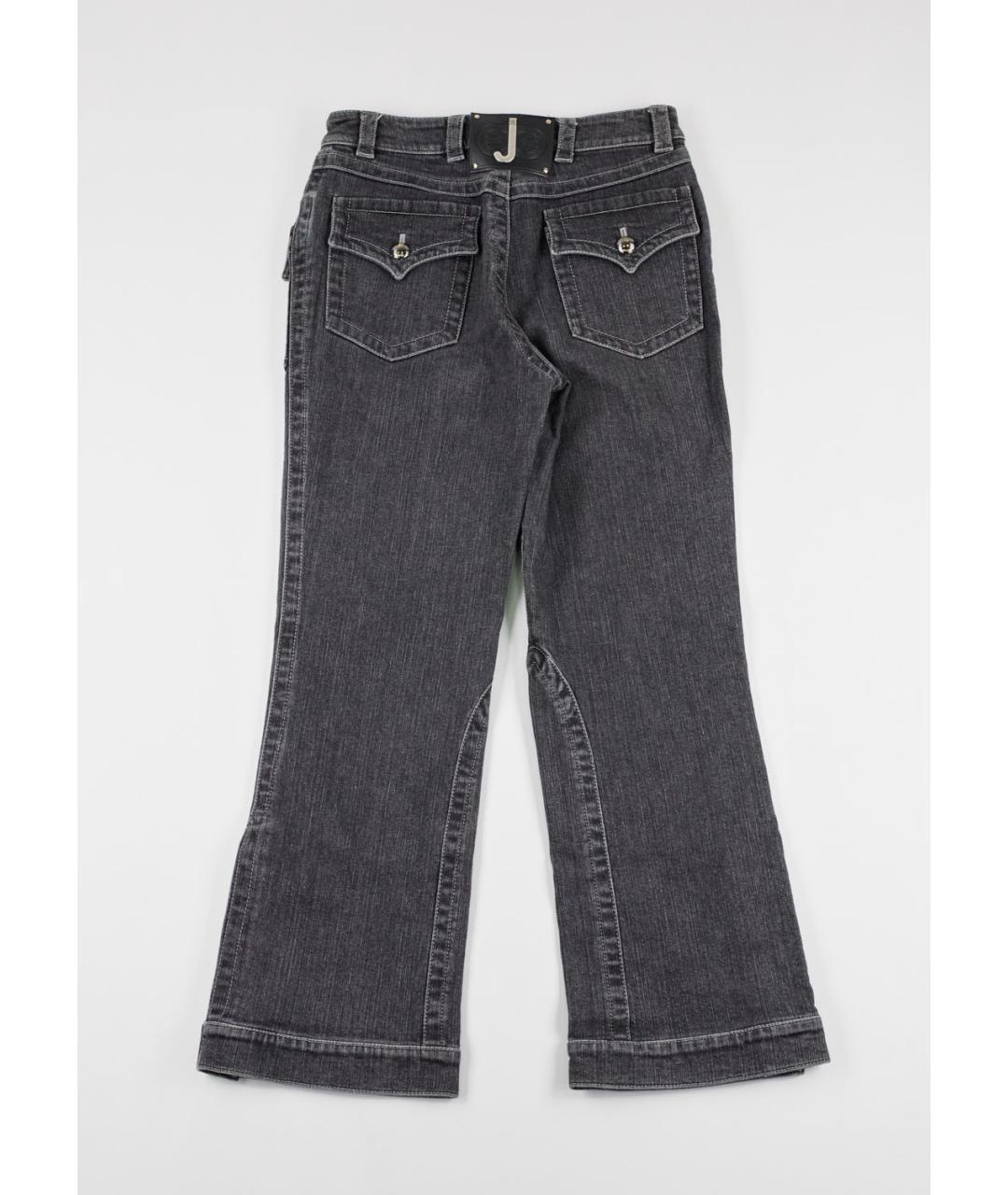 ESCADA Черные хлопко-эластановые прямые джинсы, фото 2