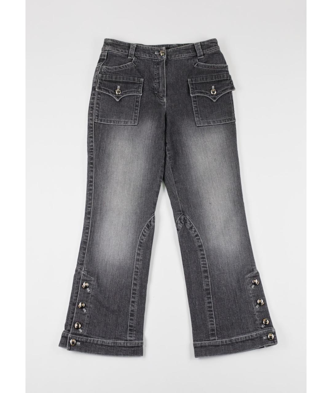 ESCADA Черные хлопко-эластановые прямые джинсы, фото 5