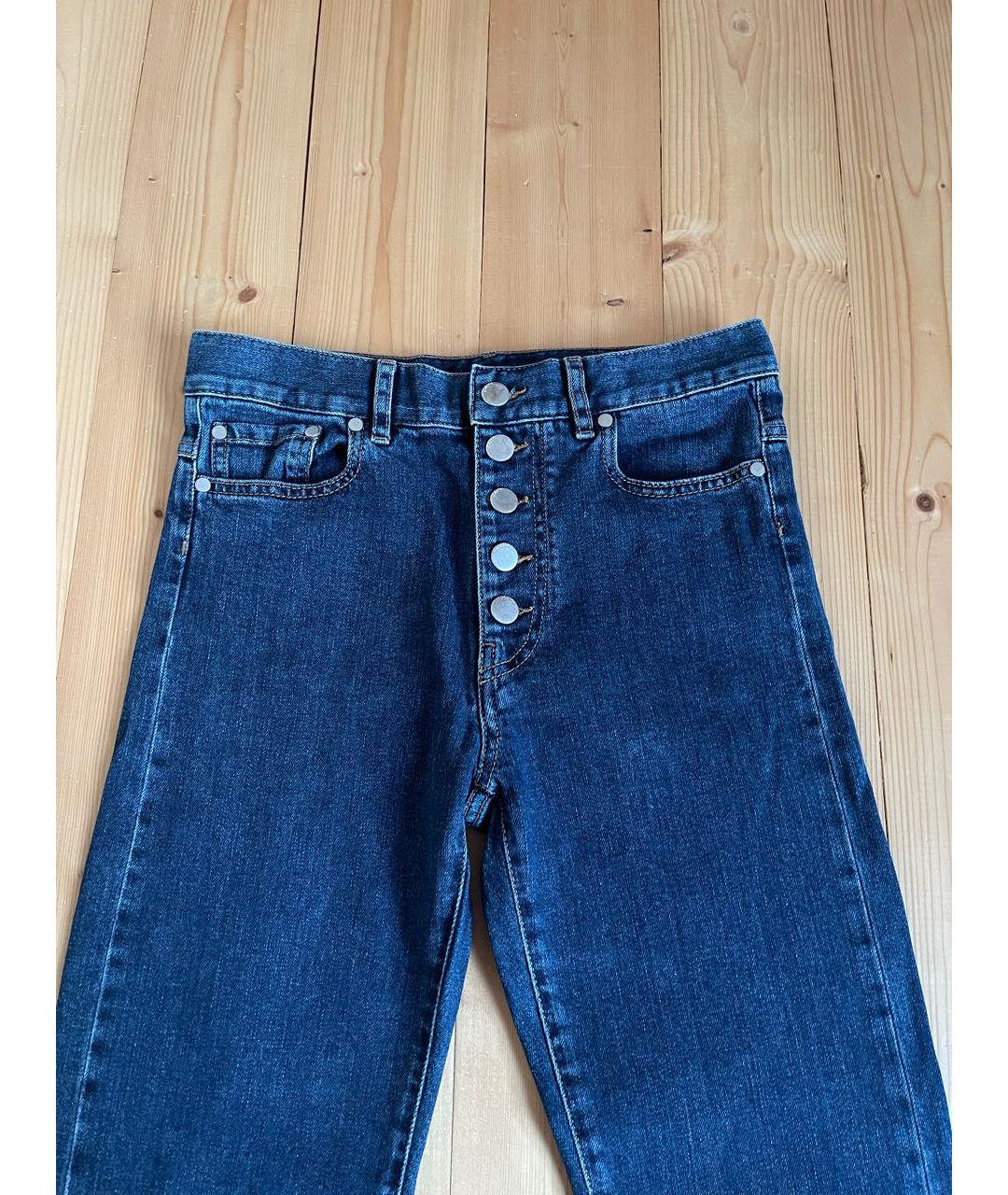 JOSEPH Синие хлопковые прямые джинсы, фото 4