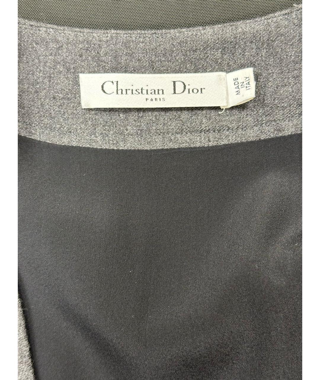 CHRISTIAN DIOR PRE-OWNED Антрацитовое шерстяное пальто, фото 6