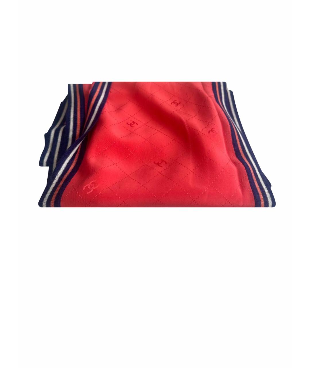 CHANEL Красный шарф, фото 1