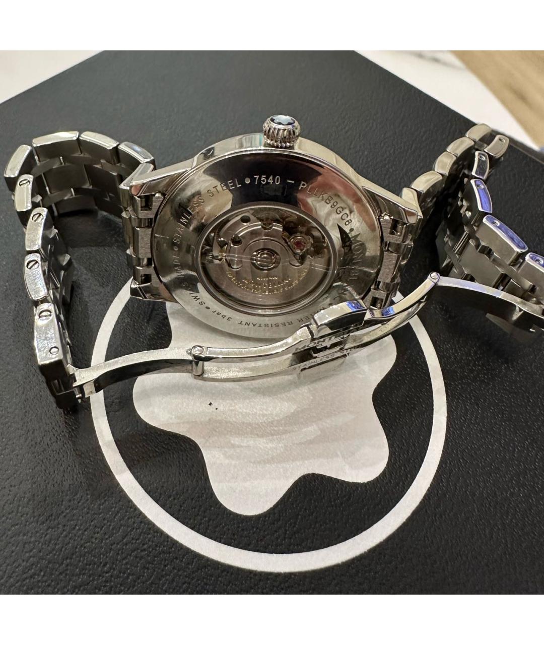 MONTBLANC Серебряные металлические часы, фото 2