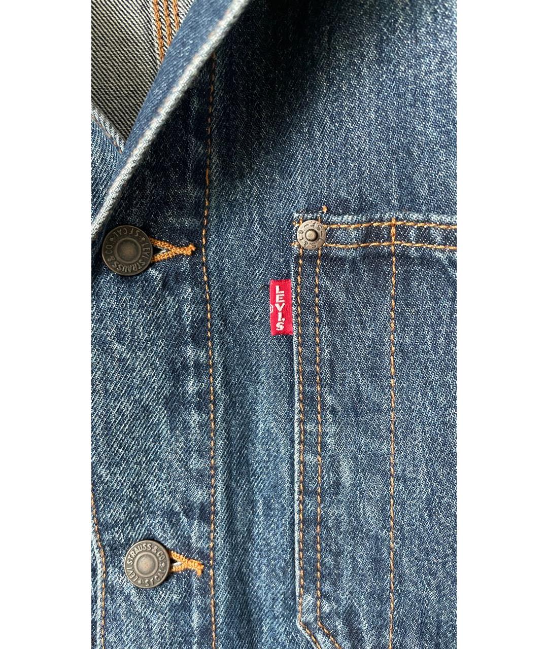 LEVI'S Синяя хлопковая куртка, фото 4