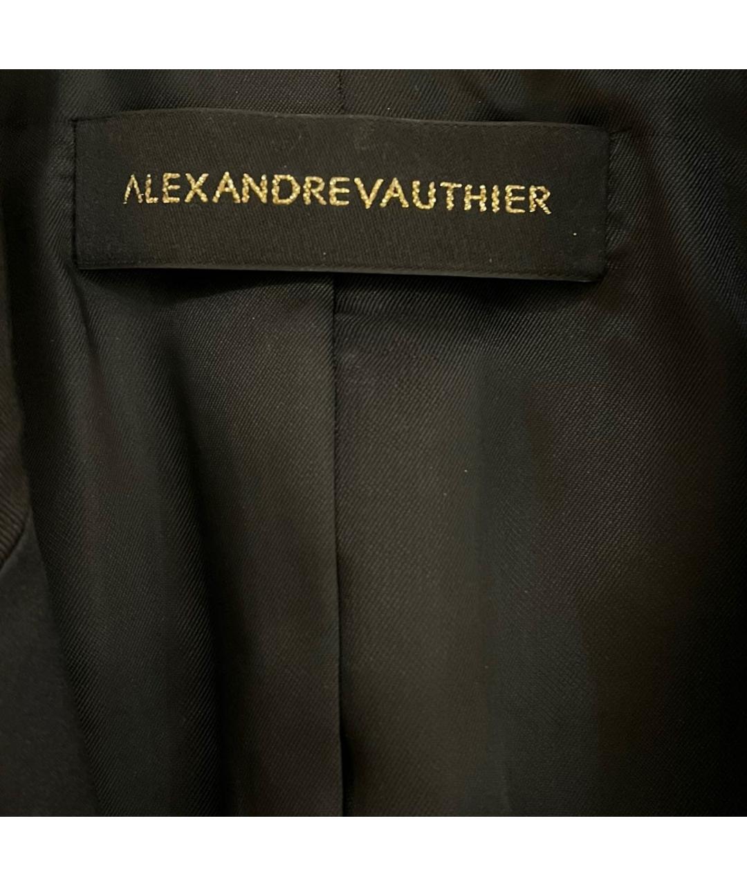 ALEXANDRE VAUTHIER Черный шерстяной жакет/пиджак, фото 3