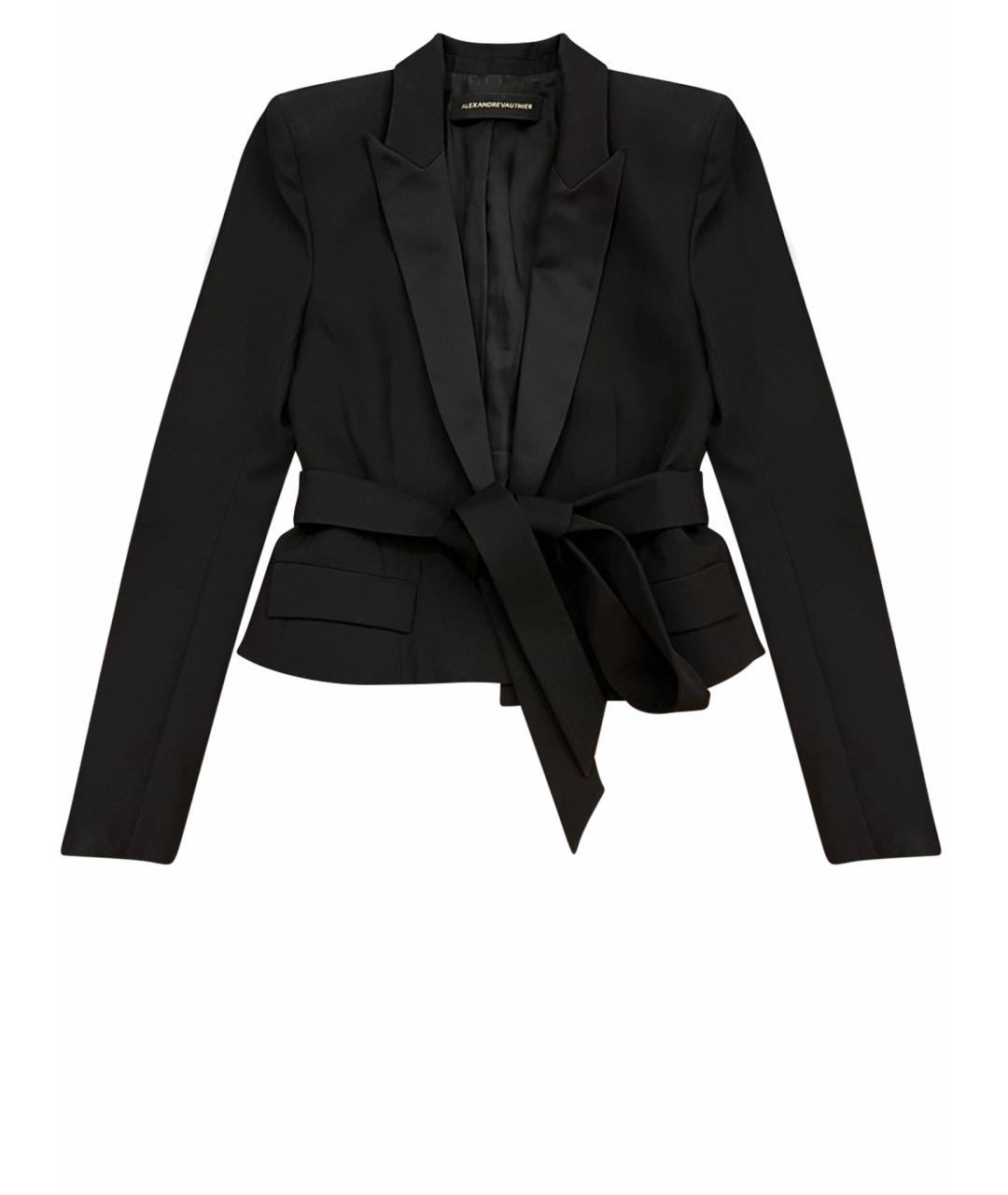 ALEXANDRE VAUTHIER Черный шерстяной жакет/пиджак, фото 1