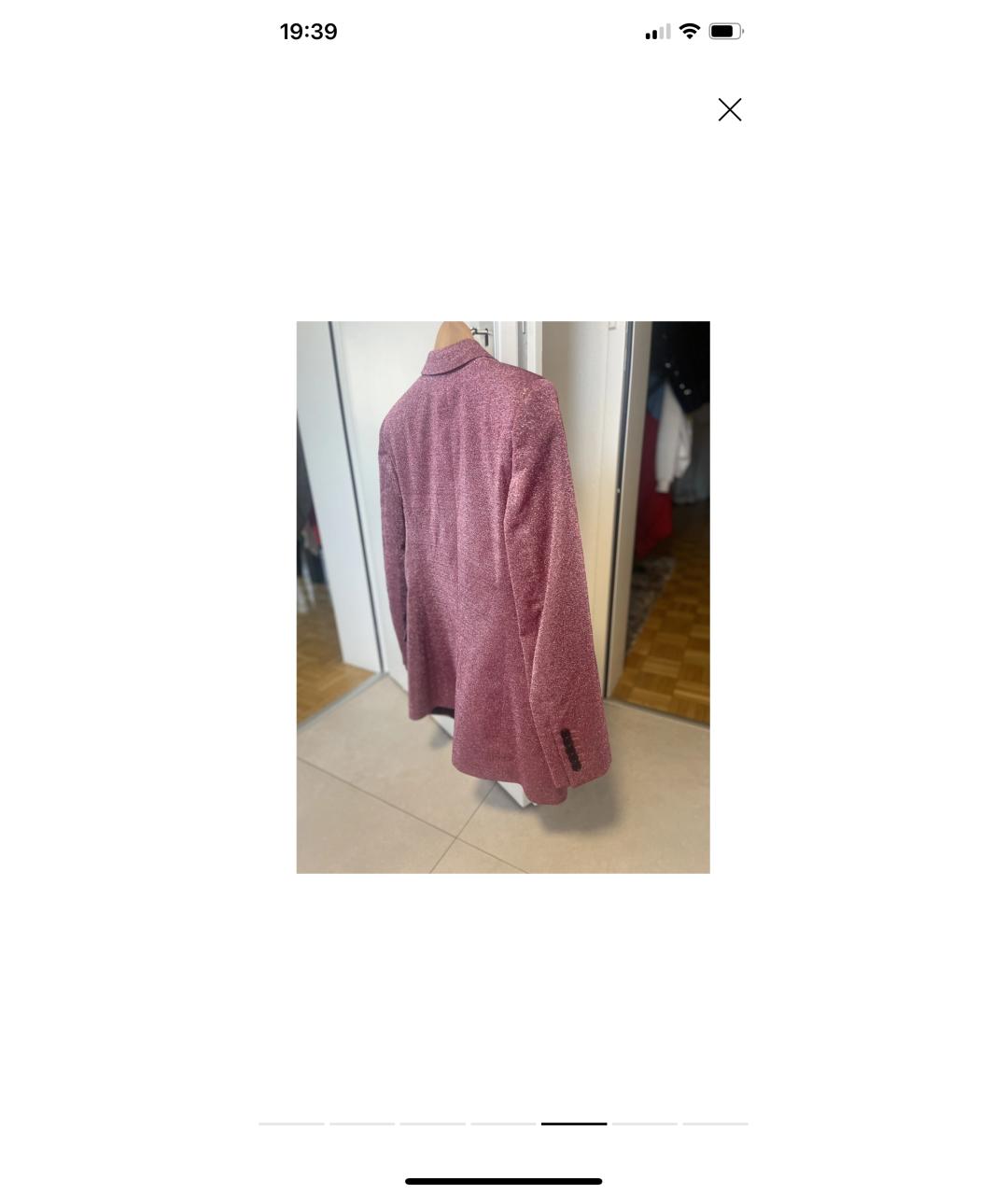 SAINT LAURENT Розовый жакет/пиджак, фото 2