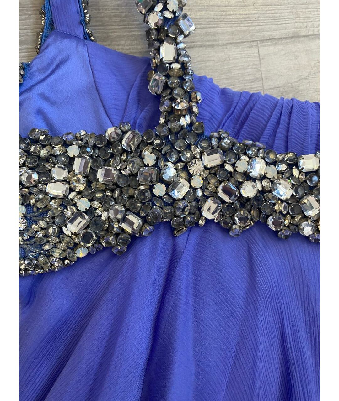 JENNY PACKHAM Фиолетовое шелковое повседневное платье, фото 6