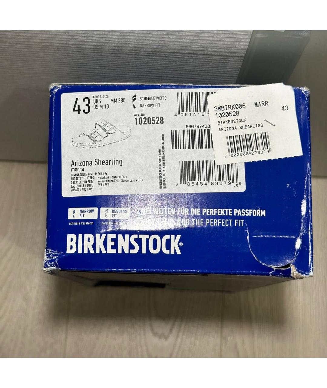 BIRKENSTOCK Коричневые замшевые сандалии, фото 8