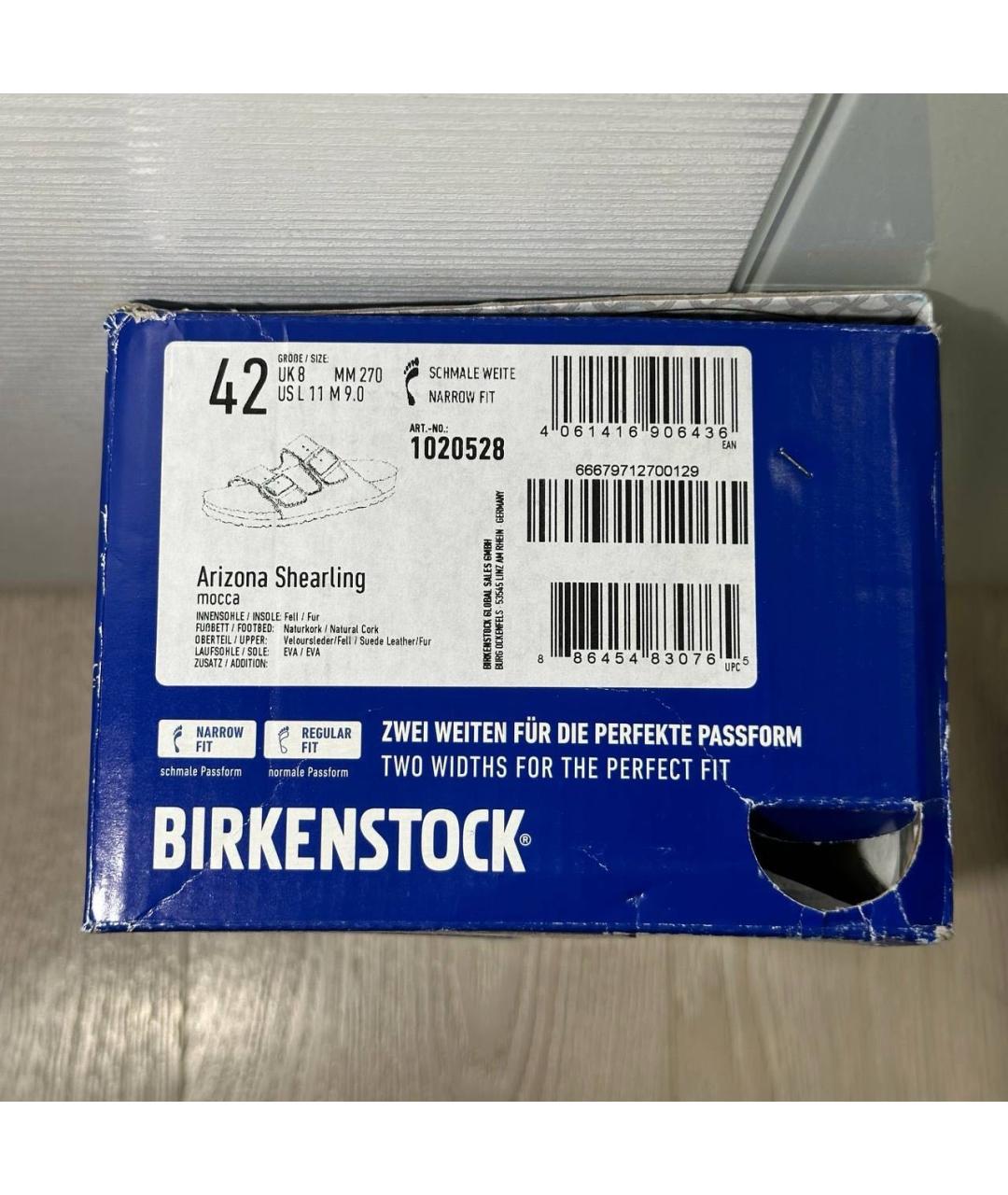 BIRKENSTOCK Коричневые замшевые сандалии, фото 8