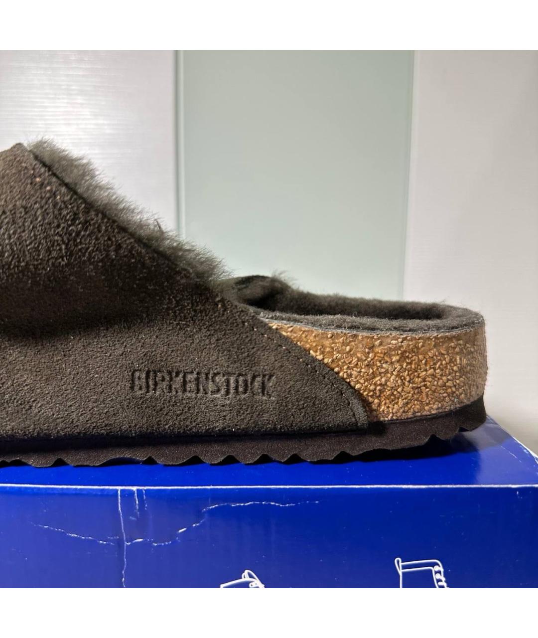 BIRKENSTOCK Коричневые замшевые сандалии, фото 6