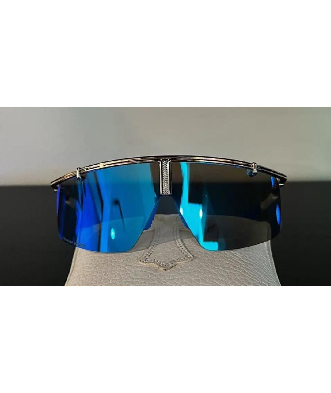 CHROME HEARTS Голубые металлические солнцезащитные очки, фото 7
