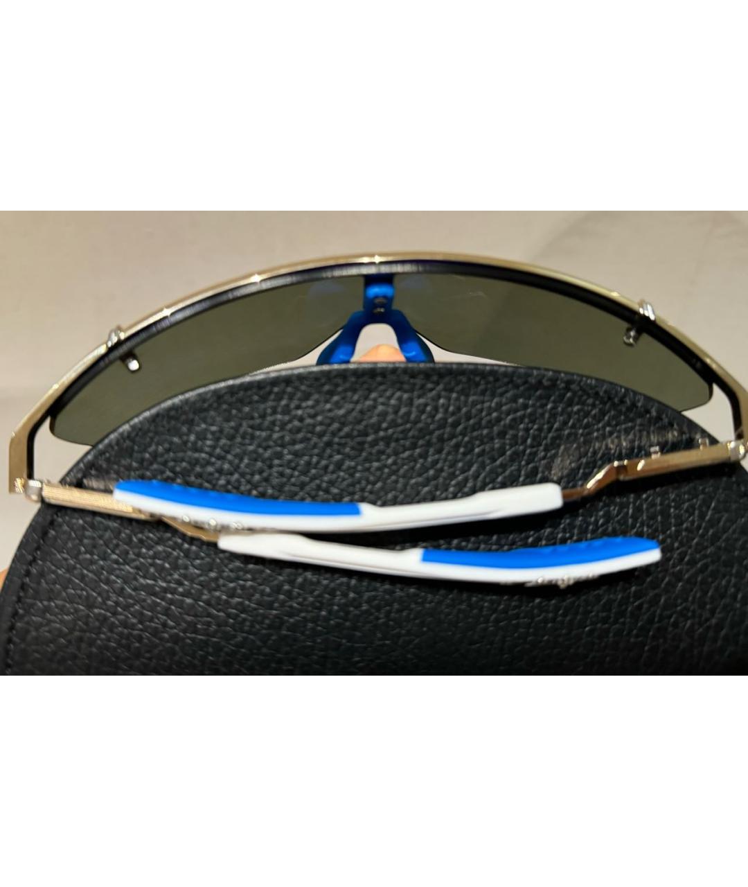 CHROME HEARTS Голубые металлические солнцезащитные очки, фото 6