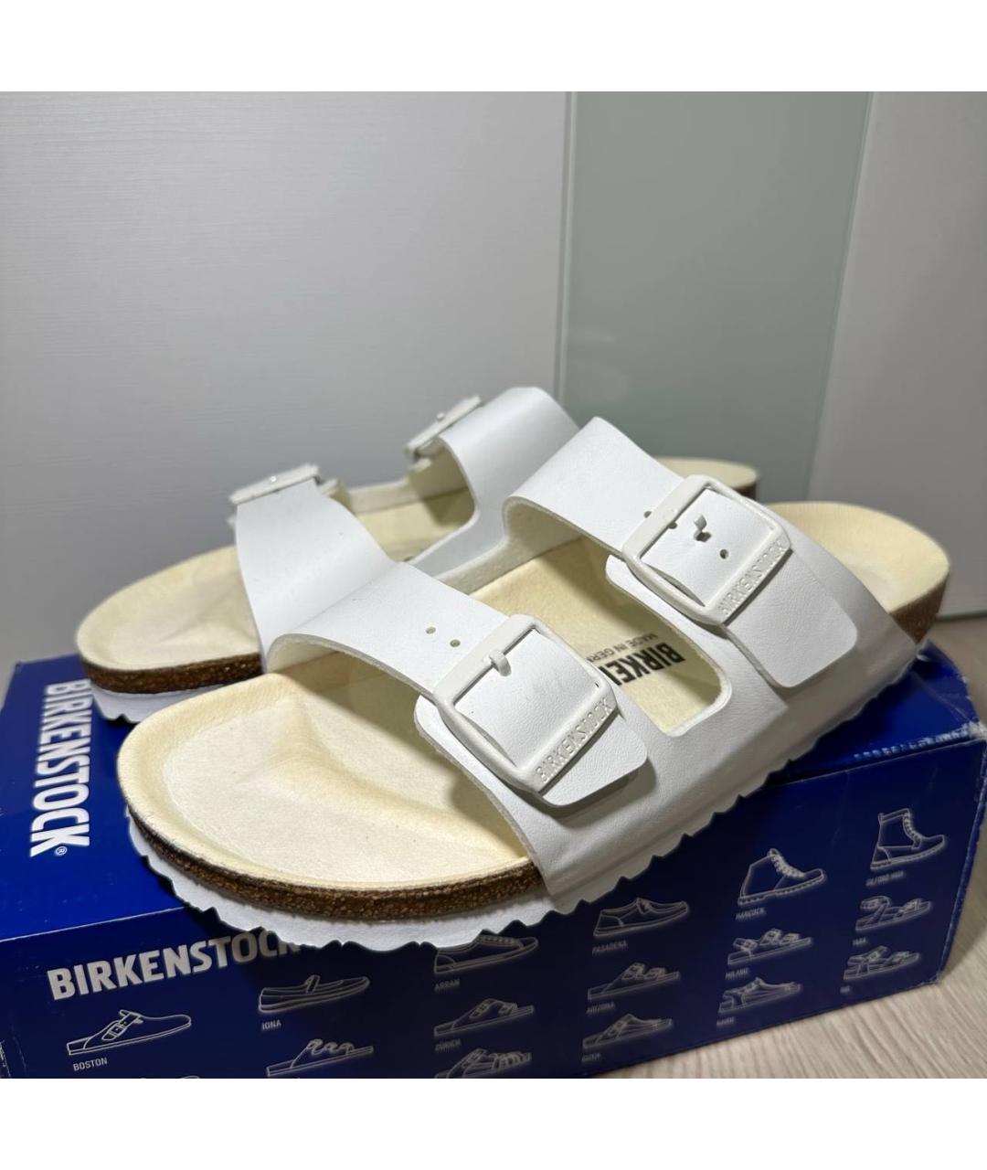 BIRKENSTOCK Белые сандалии, фото 4