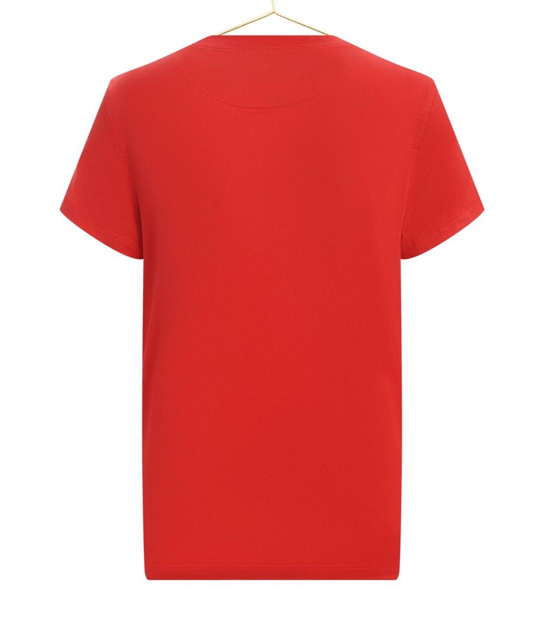 HERMES PRE-OWNED Красная хлопковая футболка, фото 2
