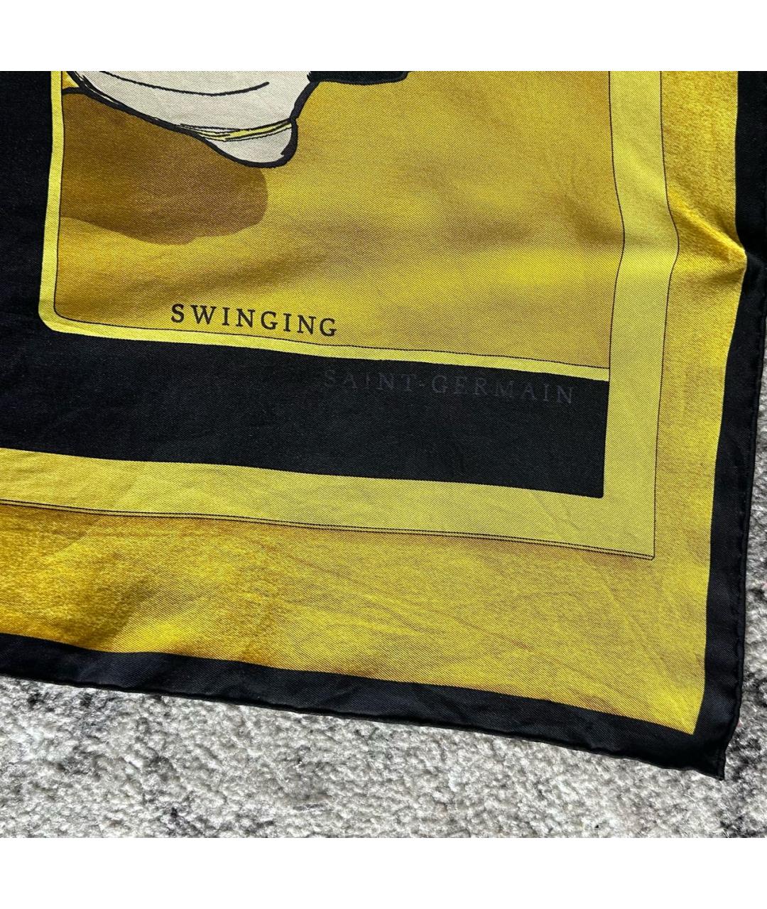 HERMES PRE-OWNED Желтый шелковый платок, фото 3