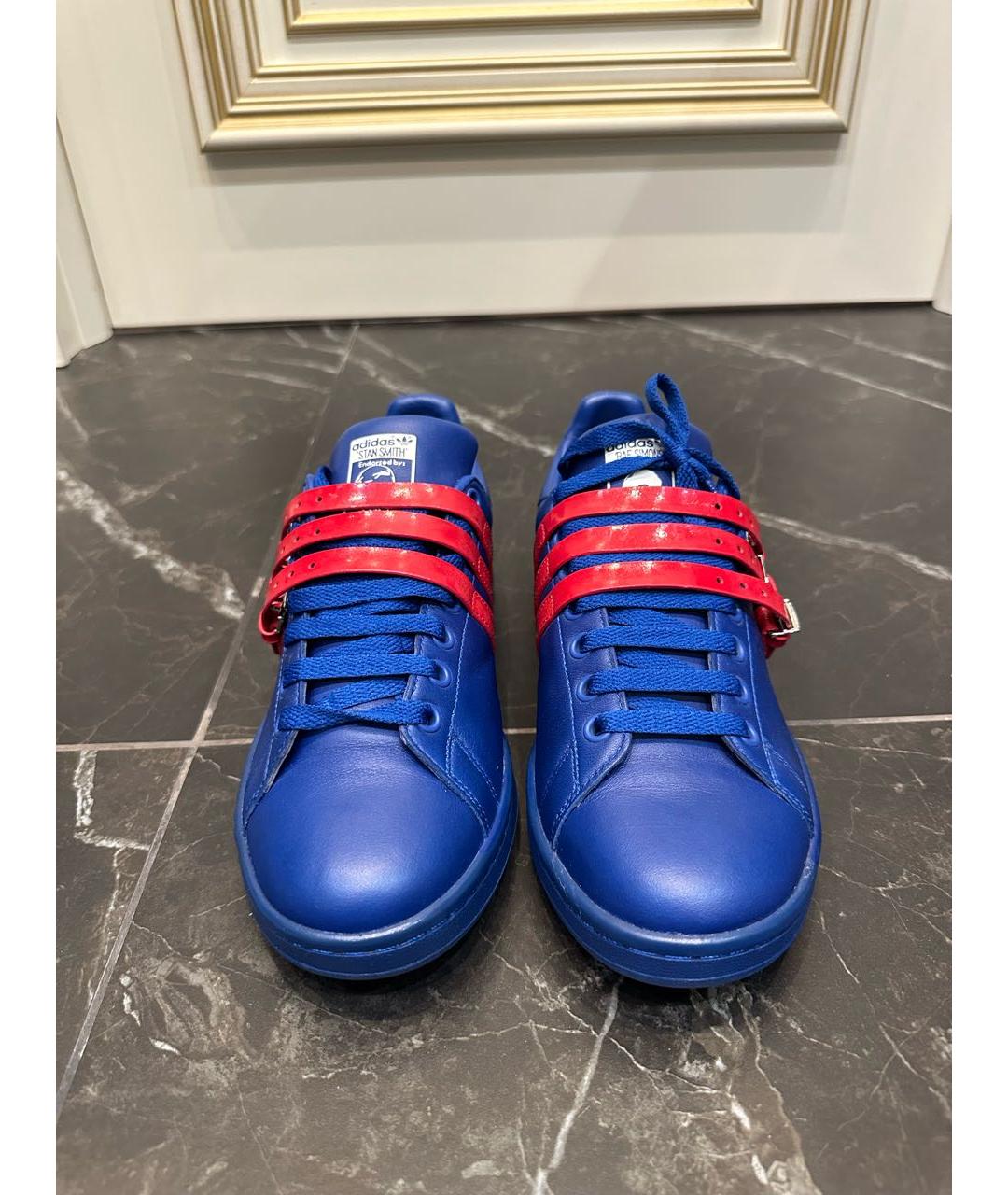 ADIDAS X RAF SIMONS Синие низкие кроссовки / кеды, фото 2