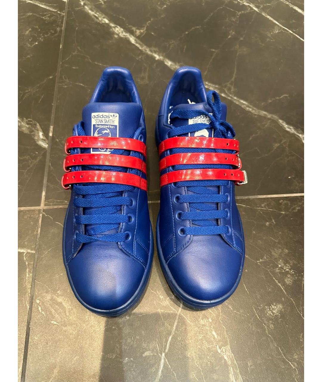 ADIDAS X RAF SIMONS Синие низкие кроссовки / кеды, фото 3