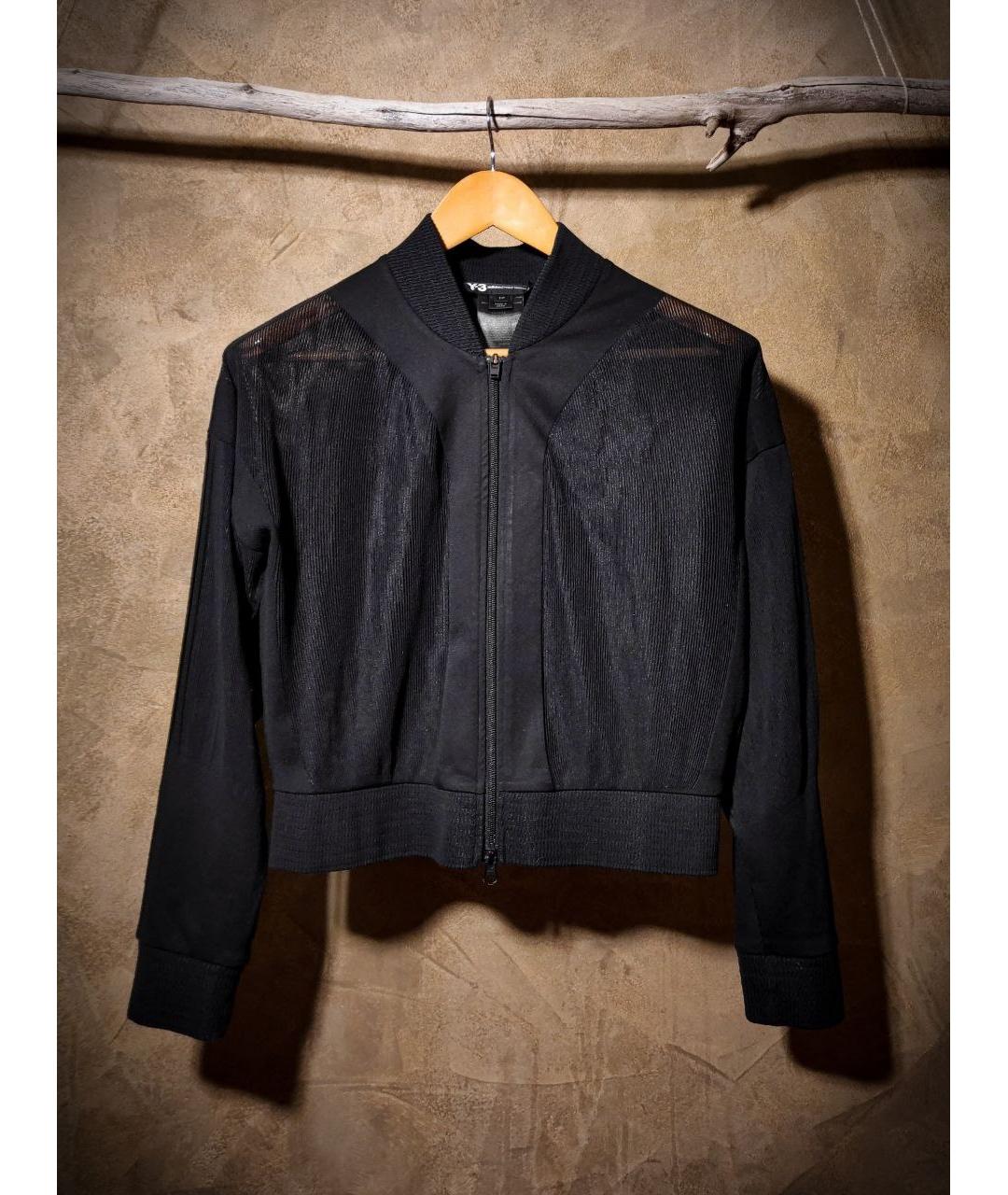 Y-3 Черная полиэстеровая спортивная куртка, фото 10