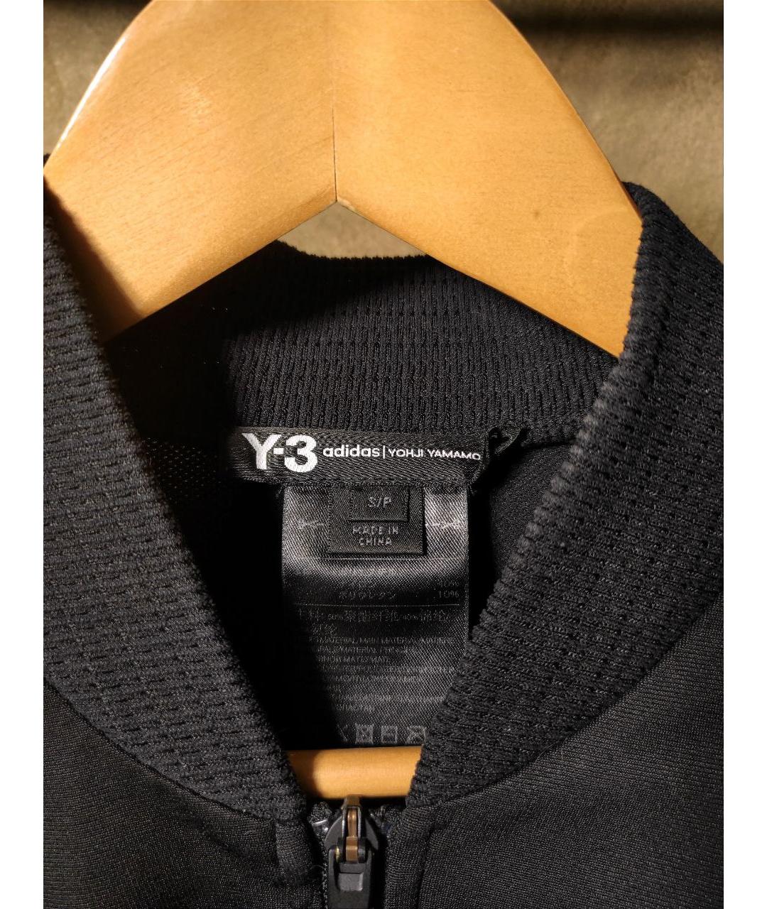 Y-3 Черная полиэстеровая спортивная куртка, фото 3