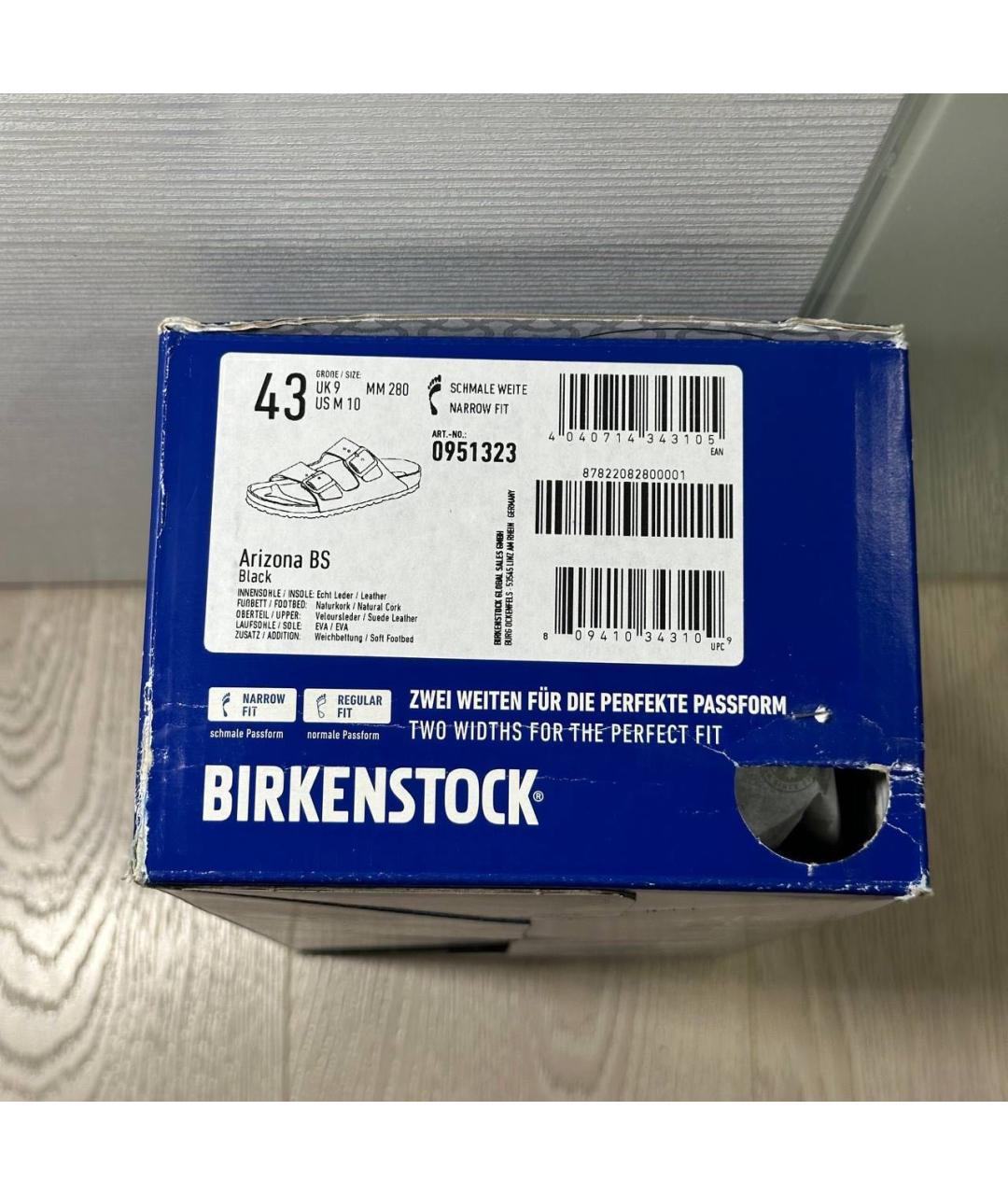 BIRKENSTOCK Черные замшевые сандалии, фото 9
