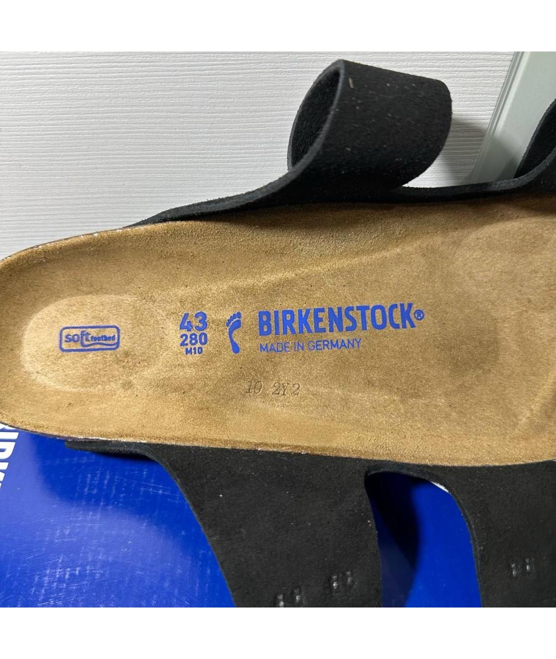 BIRKENSTOCK Черные замшевые сандалии, фото 8