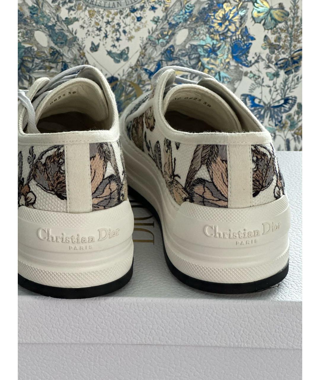 CHRISTIAN DIOR Белые кожаные кеды, фото 4