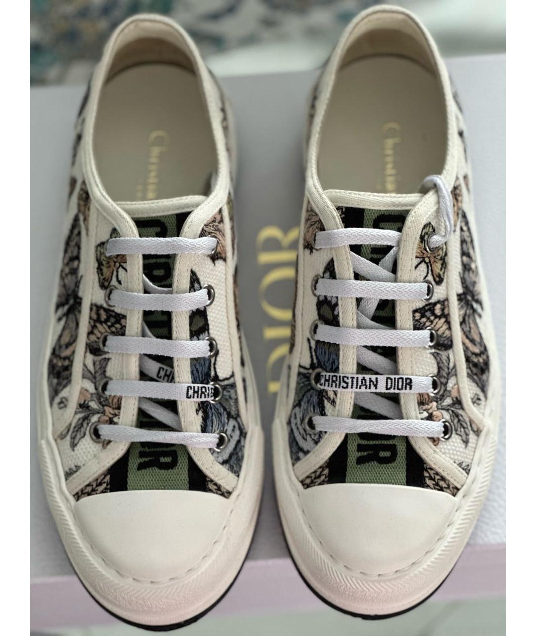 CHRISTIAN DIOR Белые кожаные кеды, фото 3