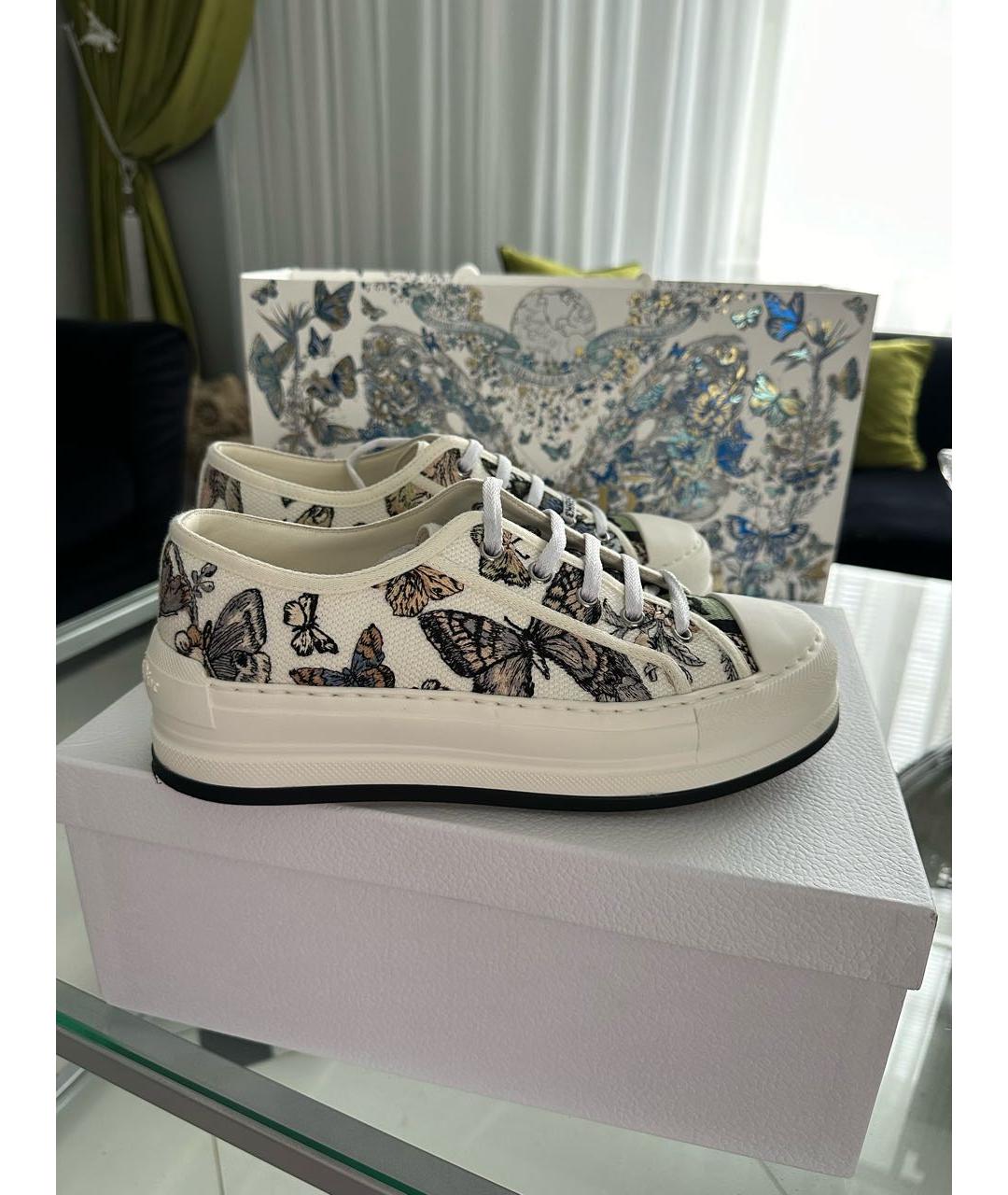 CHRISTIAN DIOR Белые кожаные кеды, фото 5