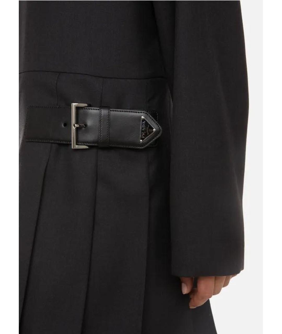 PRADA Серое шерстяное повседневное платье, фото 4